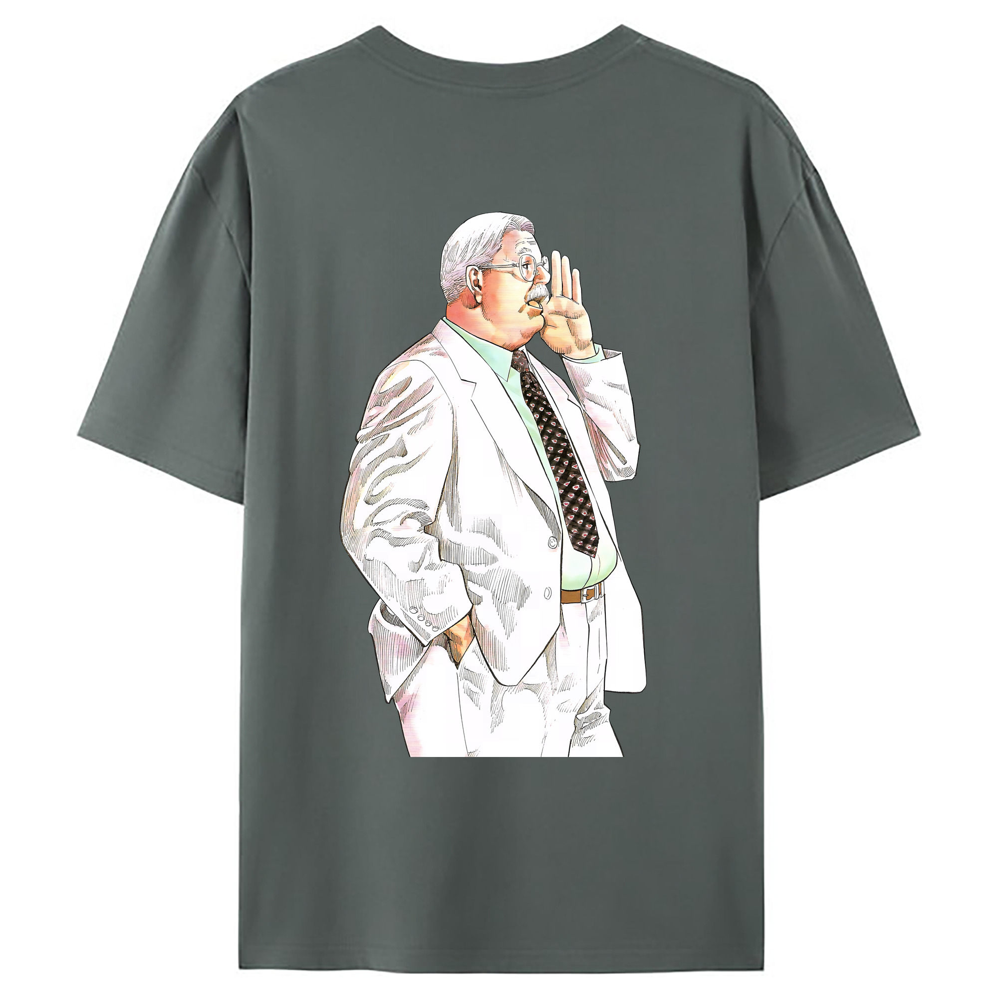（画像用） SLAM DUNK／スラムダンク 綿100％ メンズ半袖Tシャツ（バックプリント） 通気性